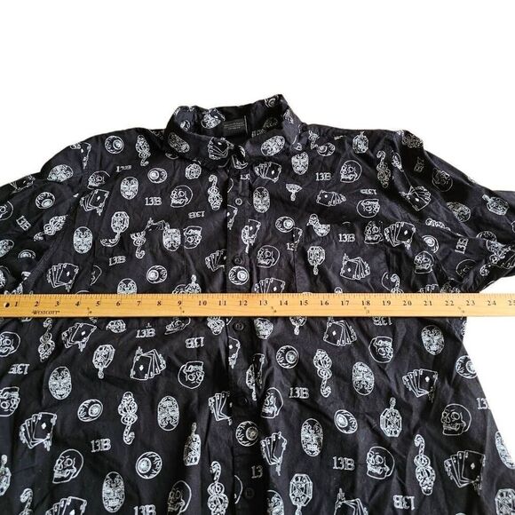 Hot topic Harry potter Sz XXL knockturn Alley icon long sleeve button up shirt - Picture 6 of 9